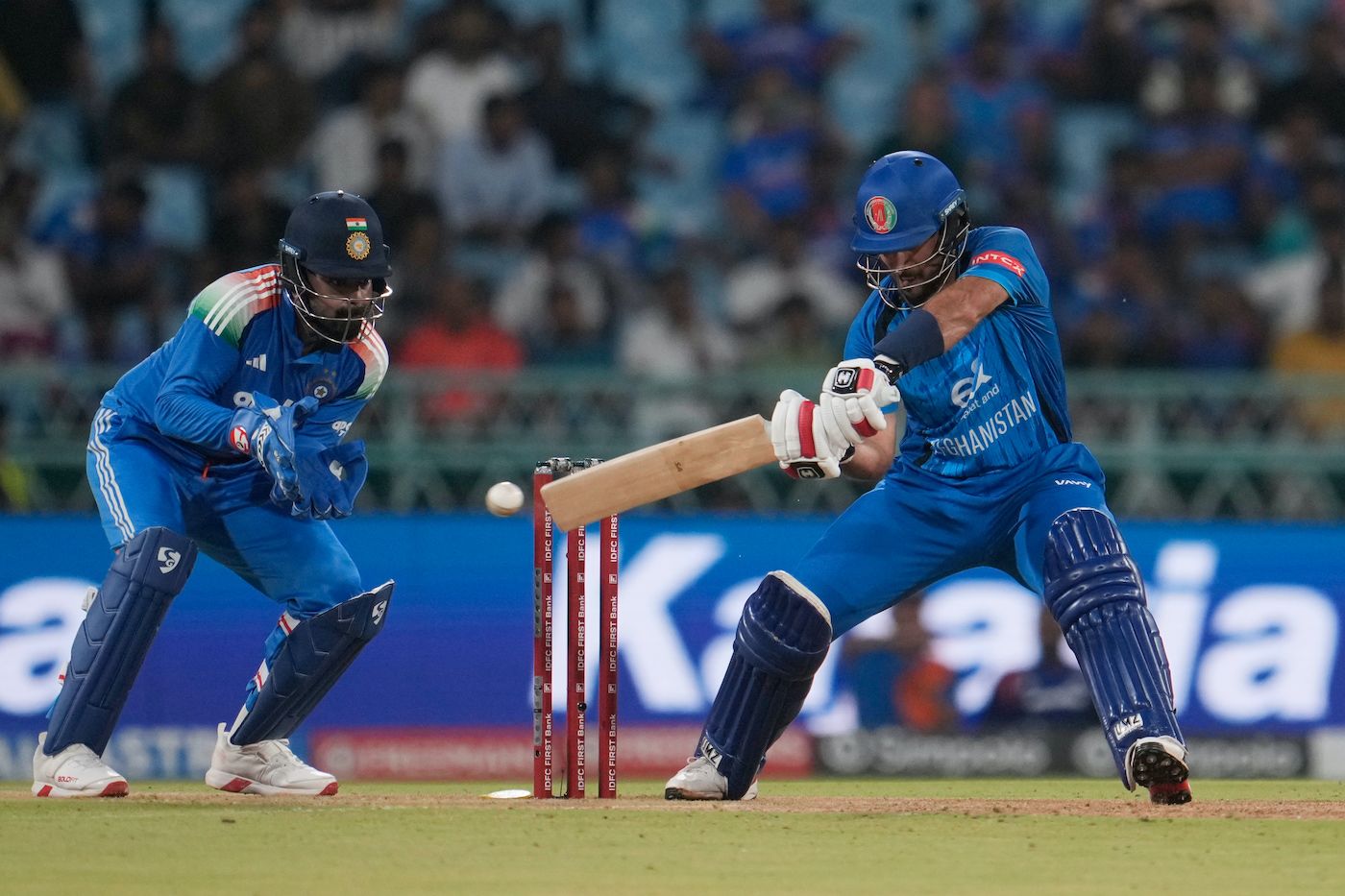 Rahmat Shah started well against spin
