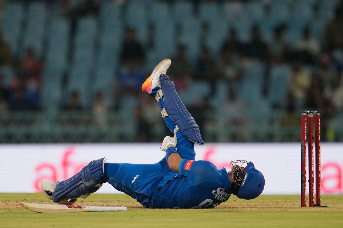 Darwish Rasooli retired hurt six balls into his innings due to cramps