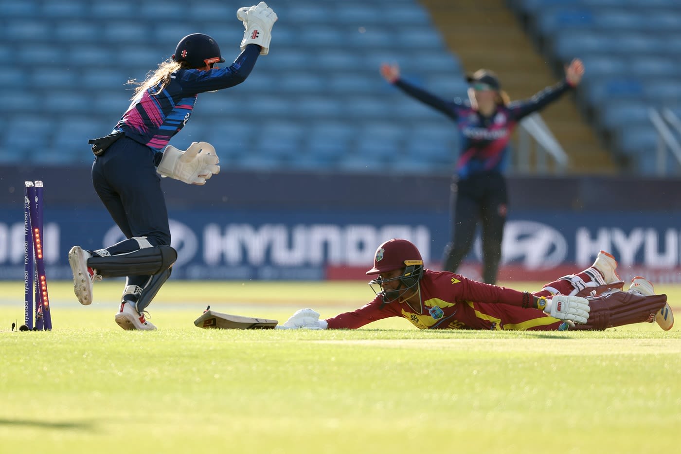 Shemaine Campbelle was run-out