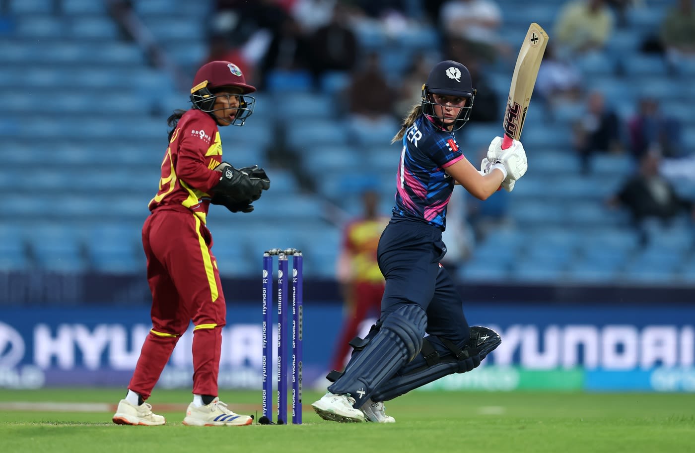 Darcey Carter scored her first fifty in a T20 World Cup
