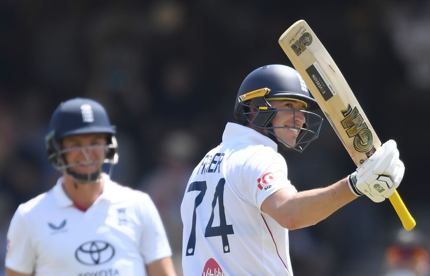 Matt Fisher made a maiden Test fifty