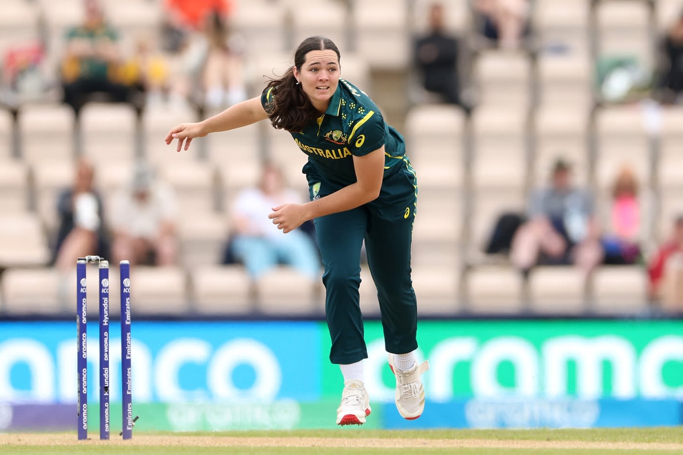 Lucy Hamilton made her T20 World Cup debut