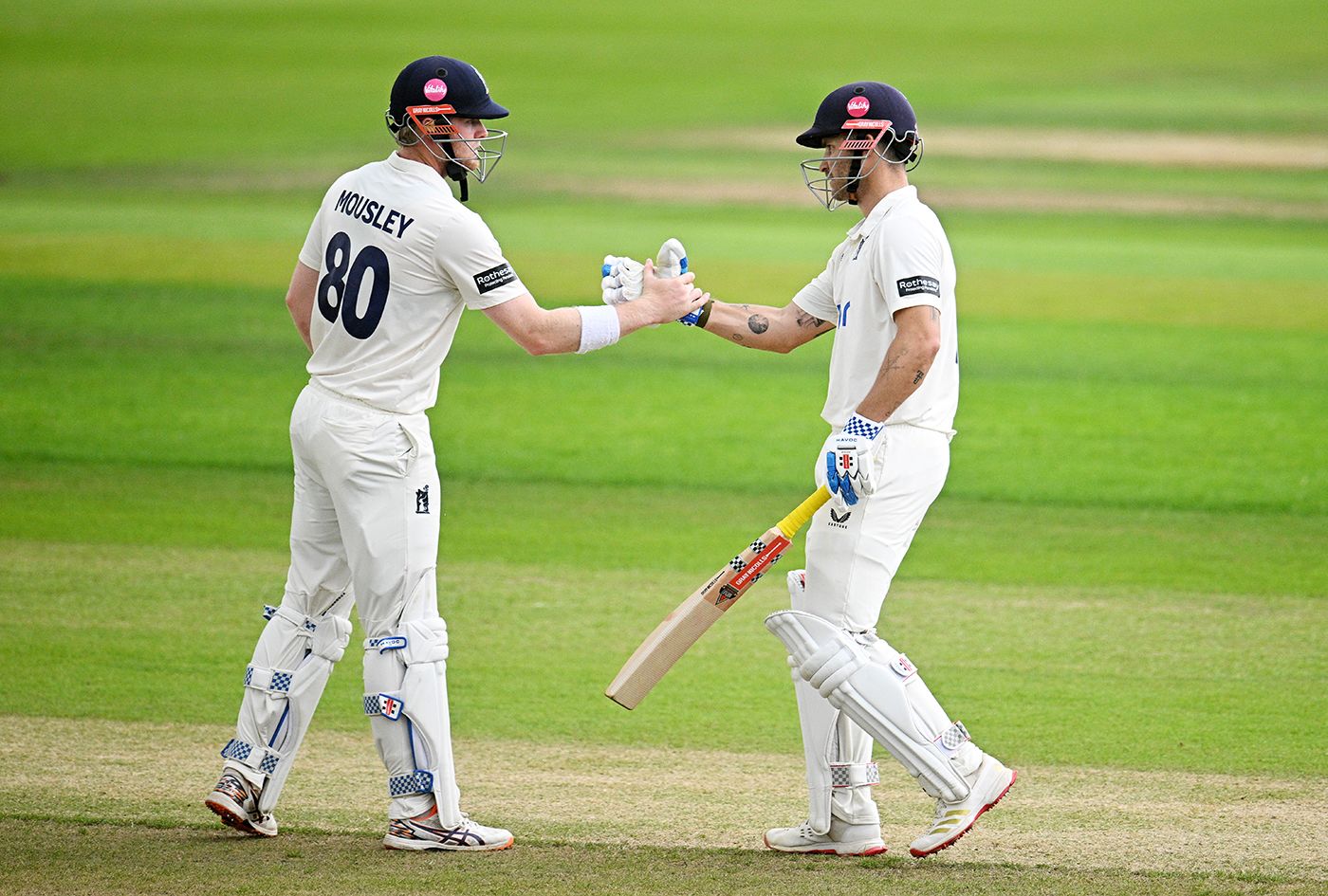 Dan Mousley and Sam Hain put on a partnership
