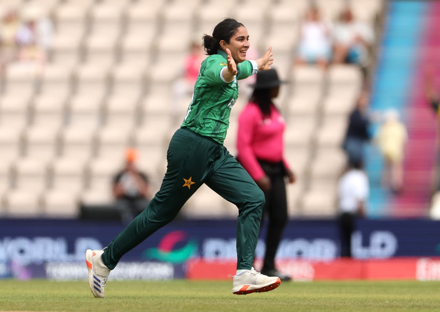 Tasmia Rubab picked up a wicket in her first over