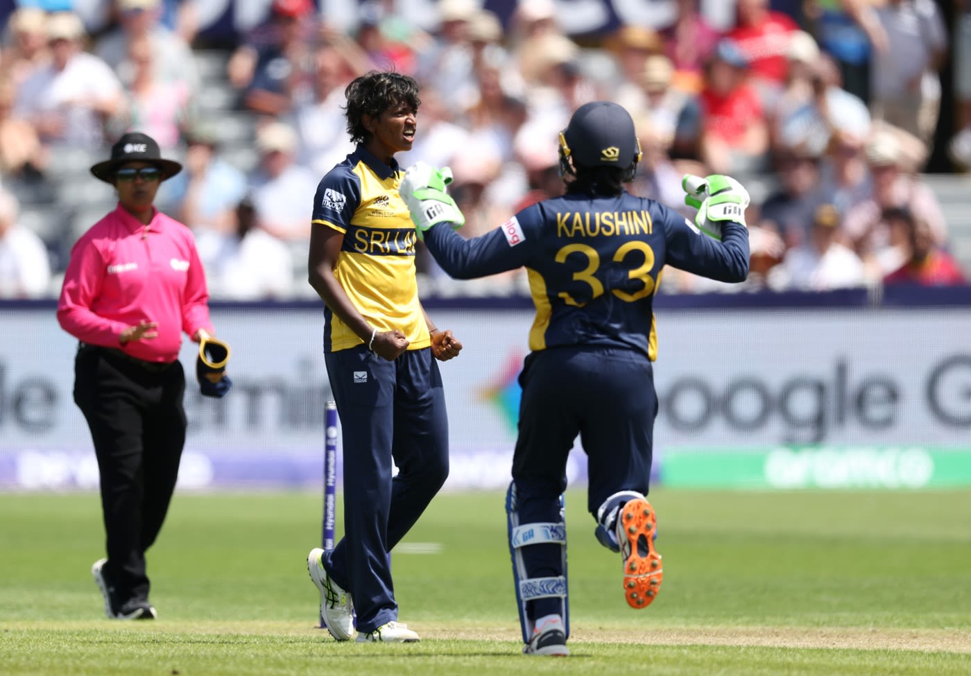 Kavisha Dilhari took two in an over