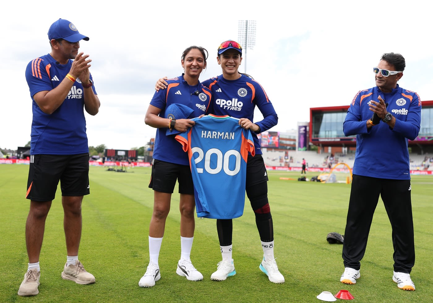 A presentation took place before the start of the game to celebrate Harmanpreet's 200th T20I