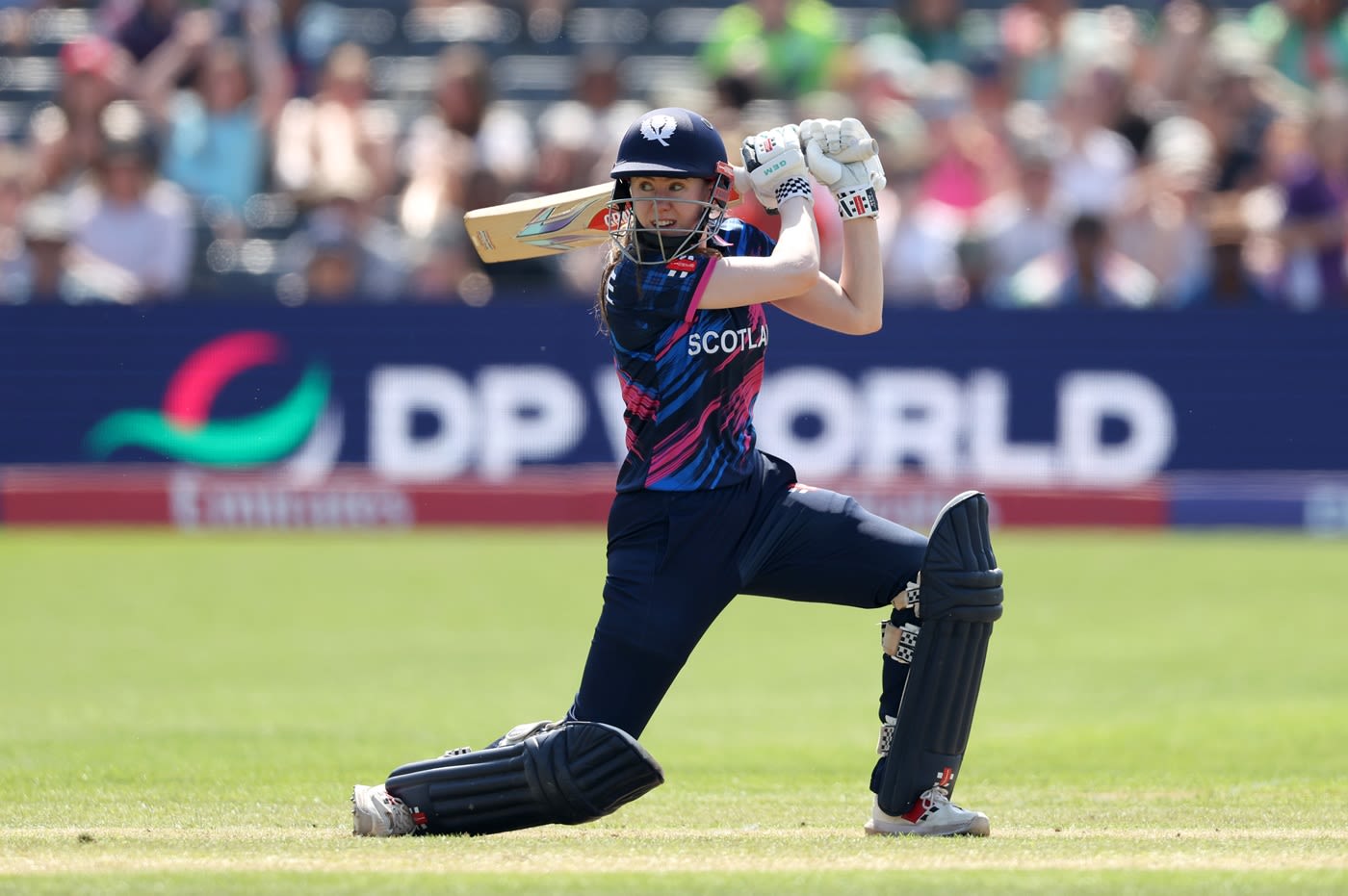 Sarah Bryce hits through the off side