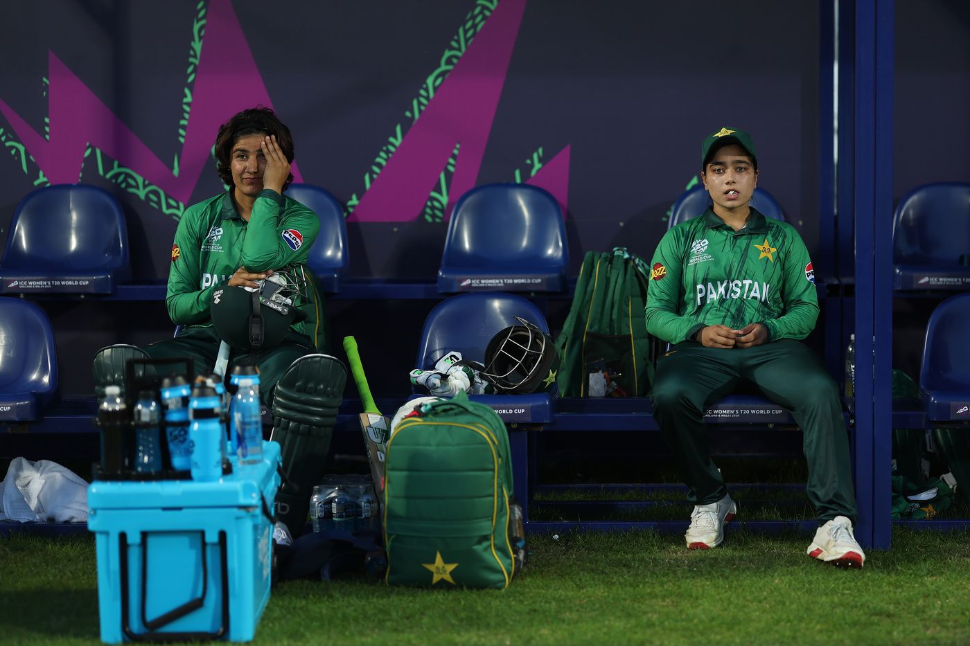 Diana Baig and Fatima Sana stare off into the distance after remaining winless