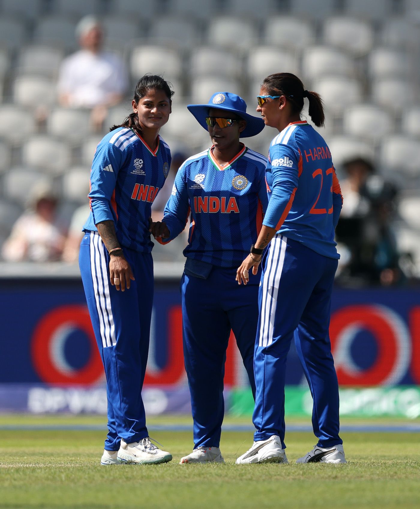 Radha Yadav picked two while Deepti Sharma was economical