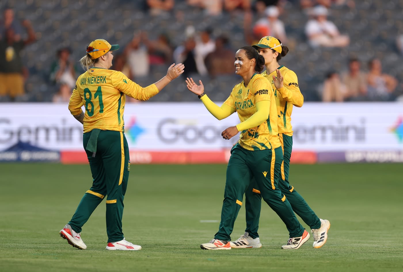 Chloe Tryon bowled an economical spell of four overs