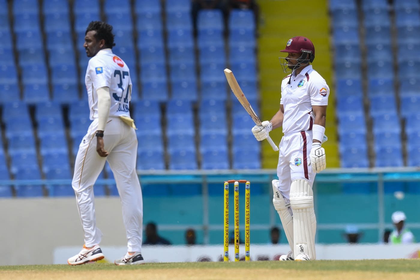 Brandon King fell to Milan Rathnayaka