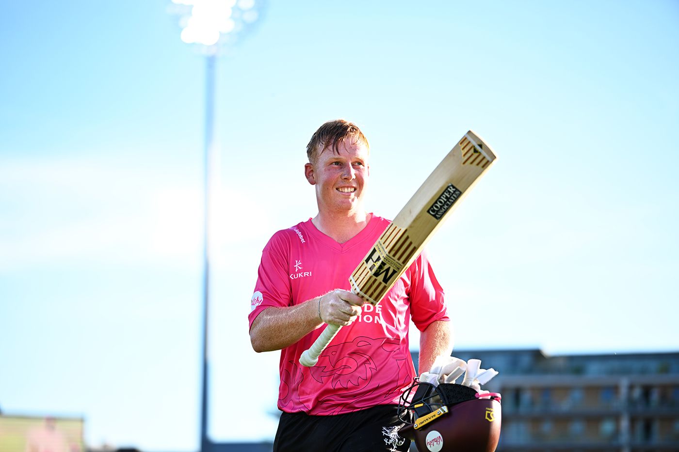 James Rew made his maiden T20 hundred
