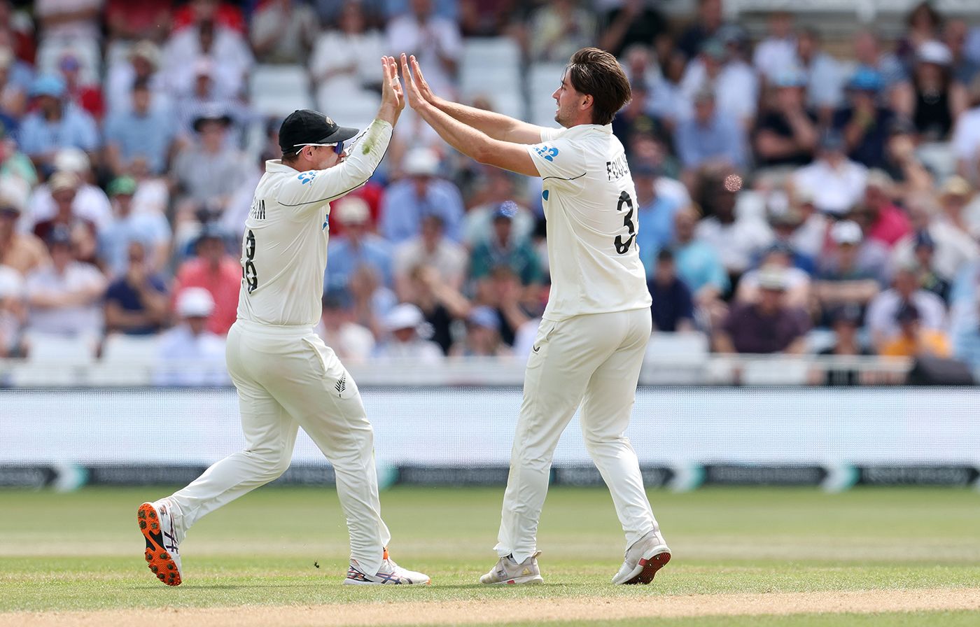 Zak Foulkes celebrates with his captain