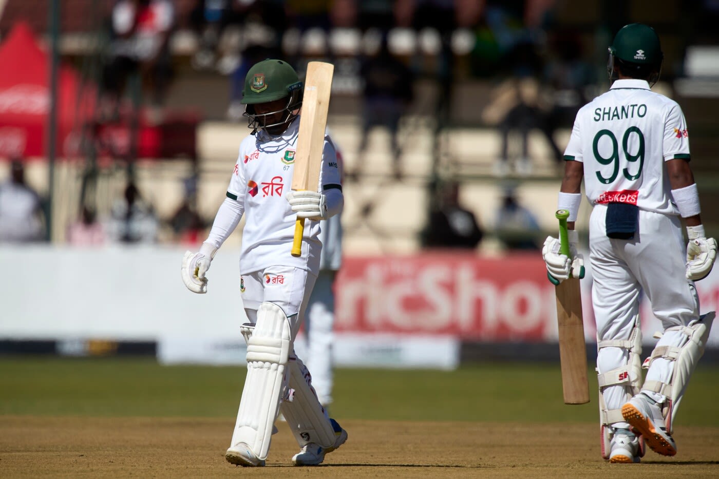 Mominul Haque celebrates his fifty