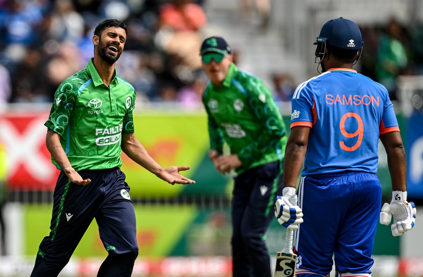 Jai Moondra removed Sanju Samson for a first-ball duck