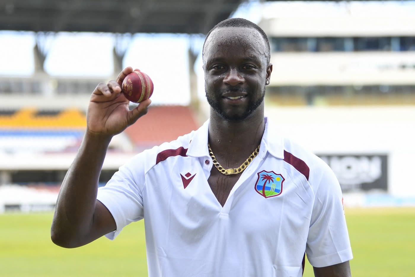 Kemar Roach is the first West Indies bowler since Curtly Ambrose to 300 Test wickets