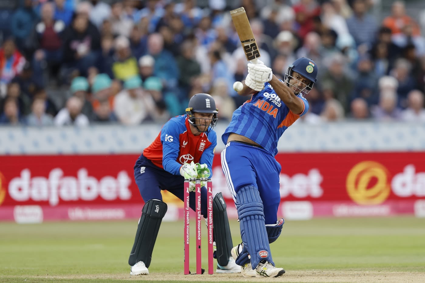 Shivam Dube clubbed an unbeaten 41 off 20