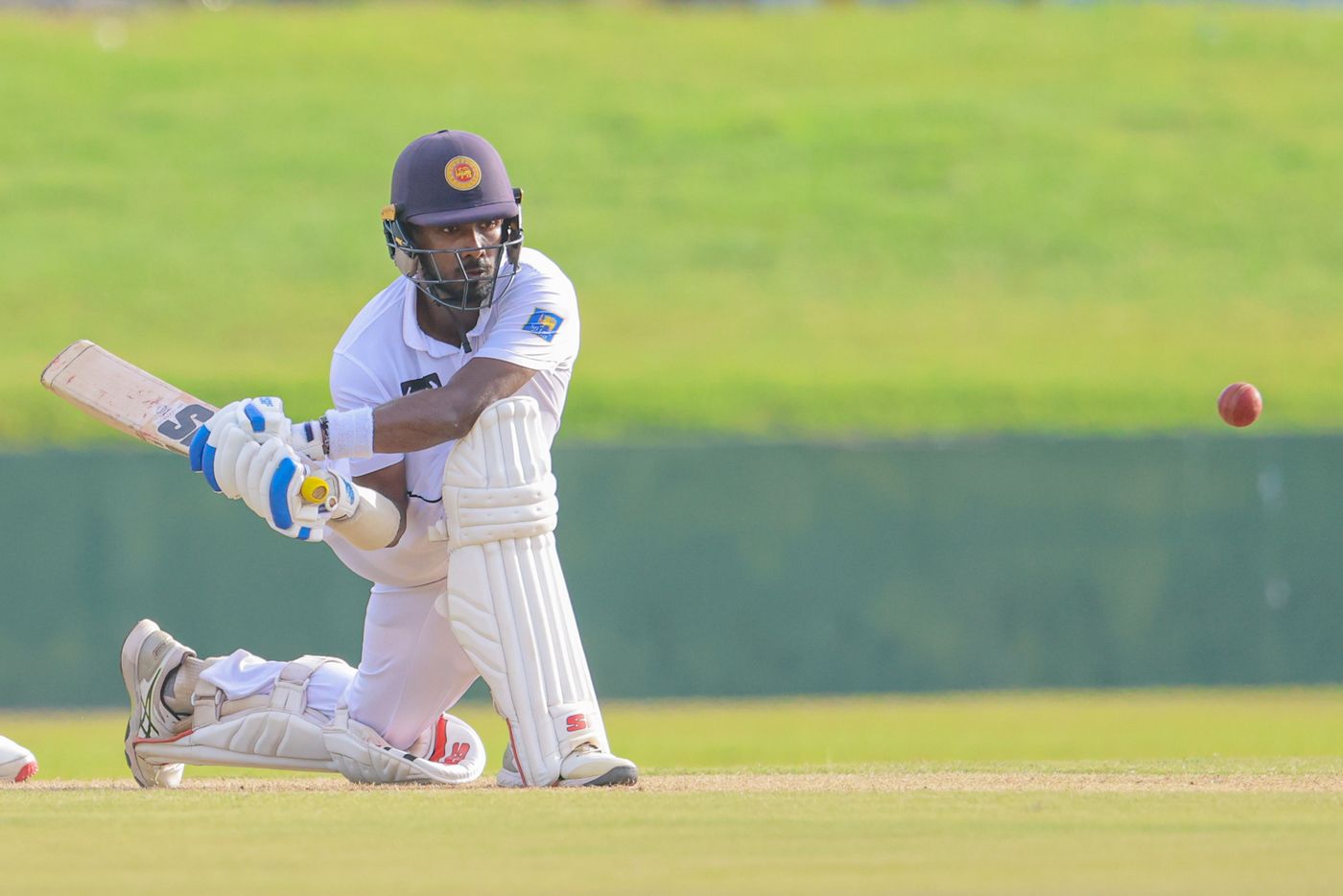Sahan Arachchige was unbeaten on 83 at stumps after the first day's play