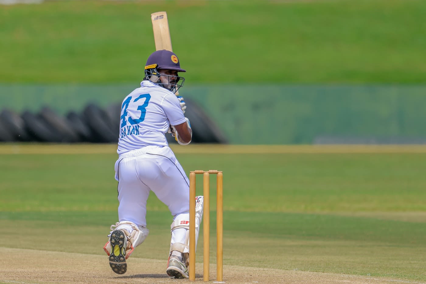 Sahan Arachchige glances one away
