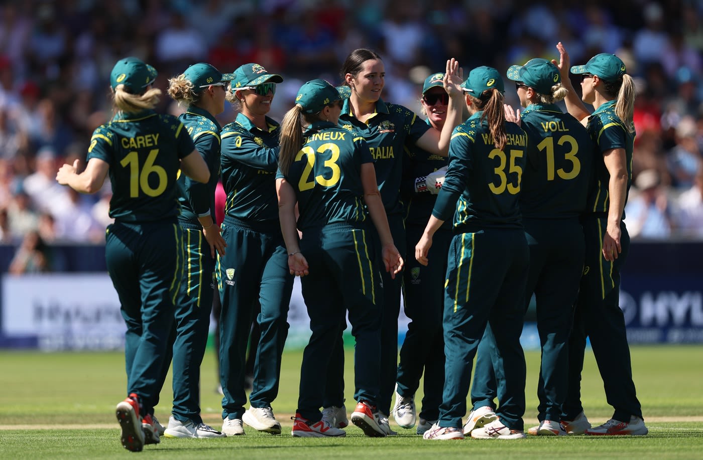 What a time for Lucy Hamilton to nab her maiden T20 World Cup wicket