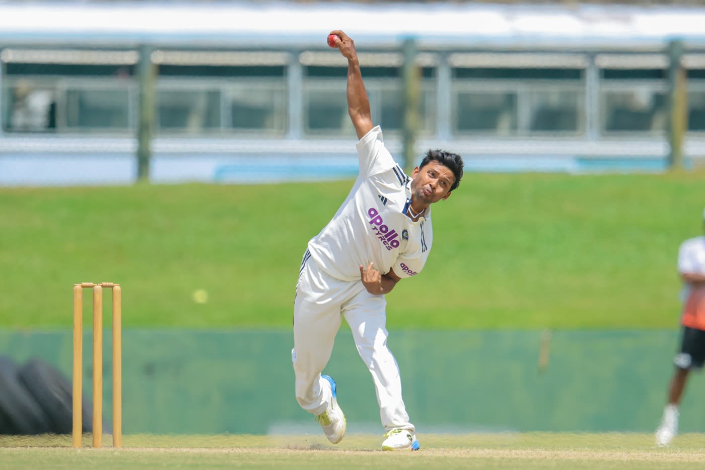 Zeeshan Ansari was expensive and wicketless in the second innings
