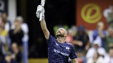 Adam Lyth 131 fires Yorkshire to brink of quarter-finals