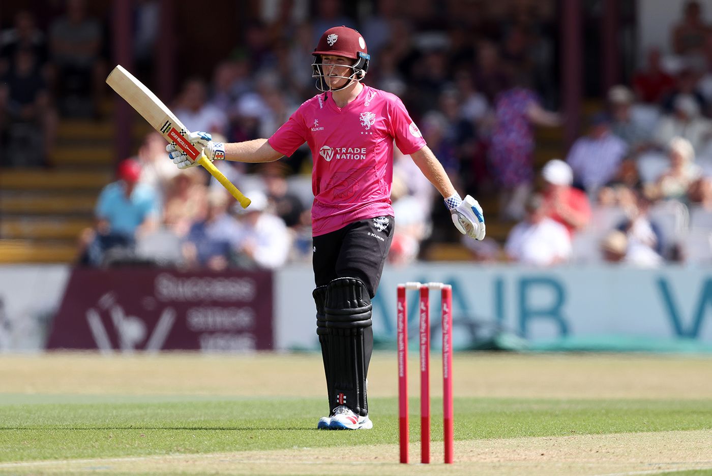 Thomas Rew made his maiden T20 fifty
