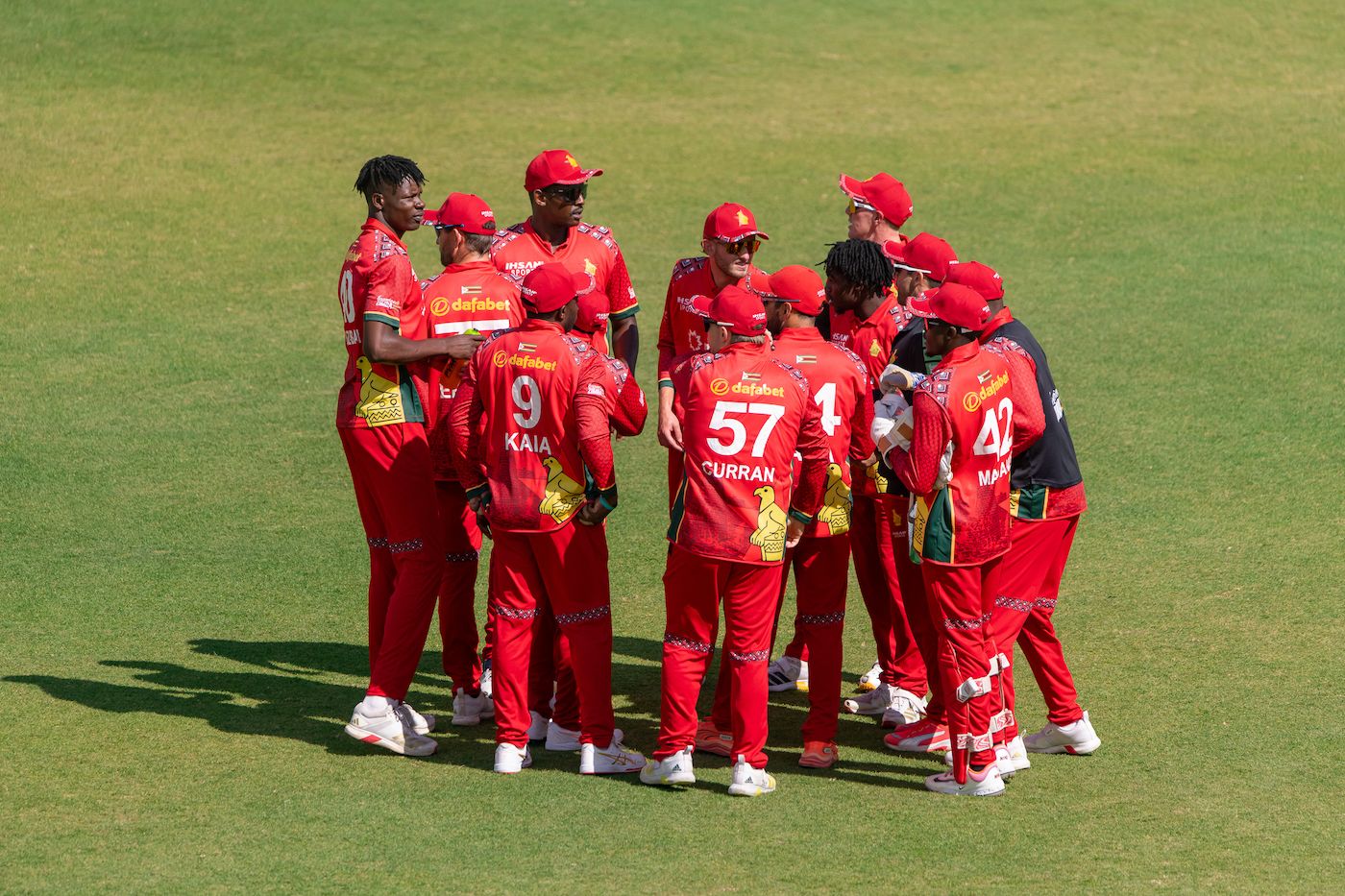 Blessing Muzarabani took two in his first two overs