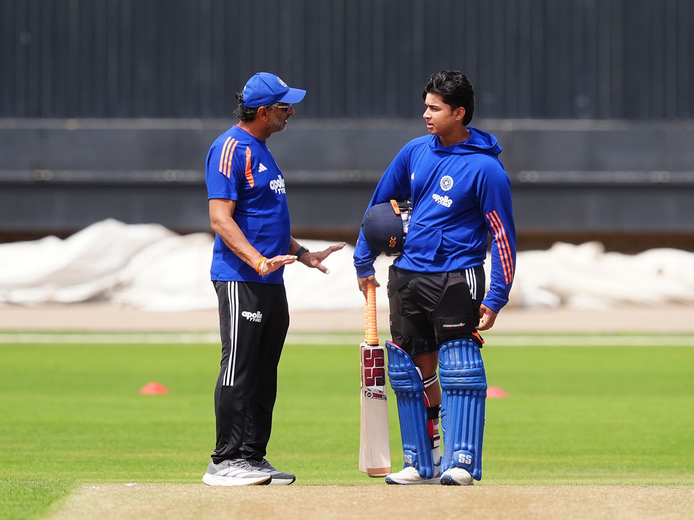 Vaibhav Sooryavanshi speaks to India batting coach Sitanshu Kotak