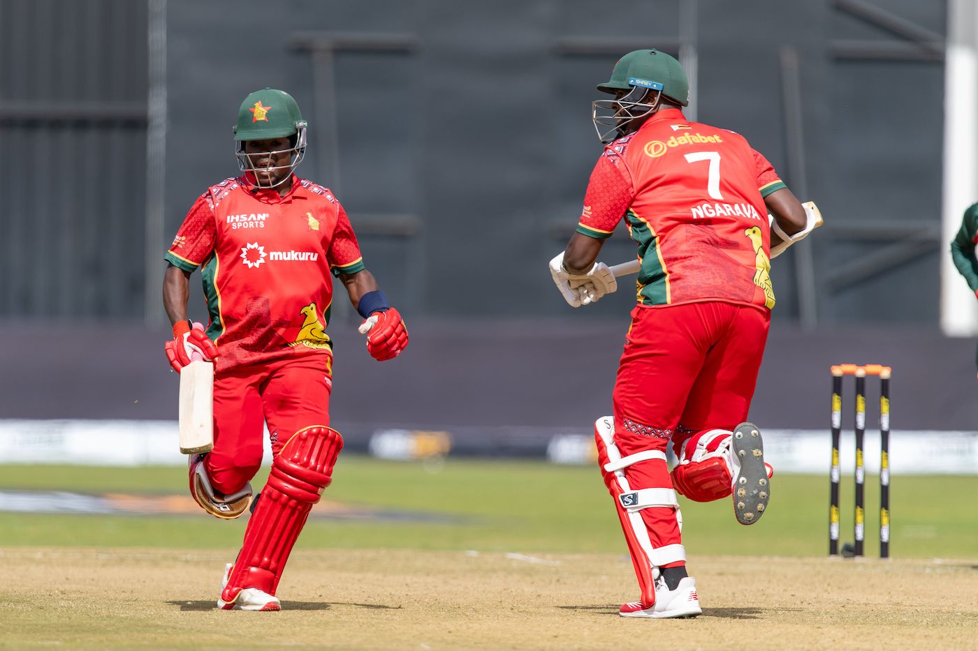 The weight of Newman Nyamhuri and Richard Ngarava's 63-run stand grew in the chase