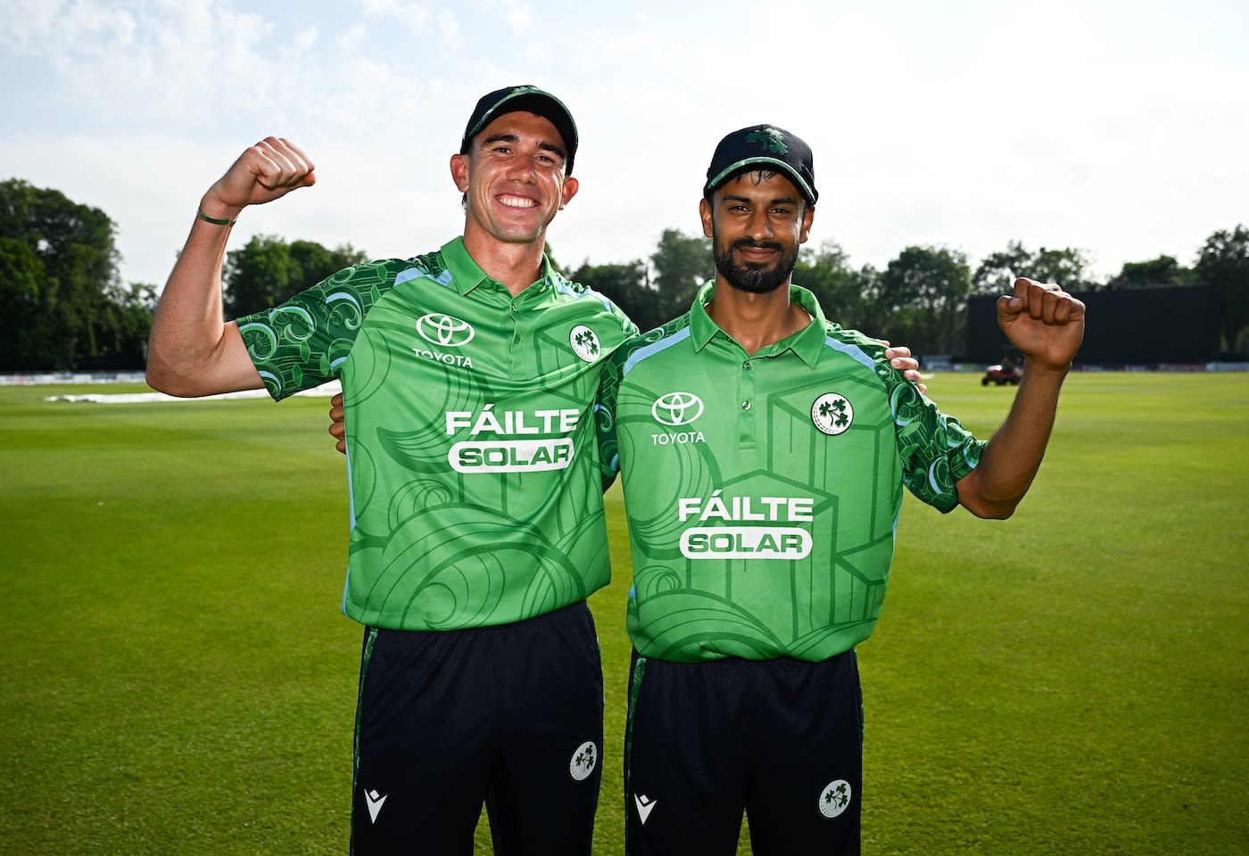 Matt Hollard and Jai Moondra after the win
