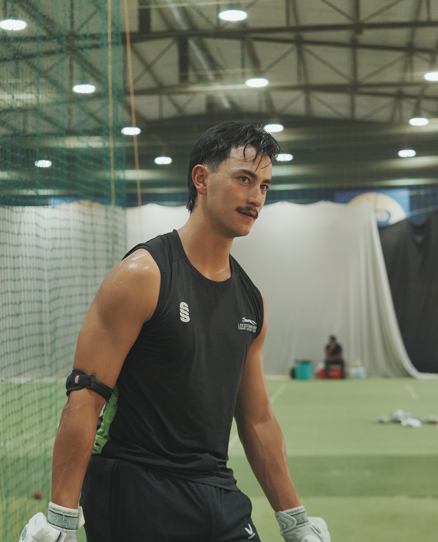 Max Chu trains at the Super Kings Academy in Chennai