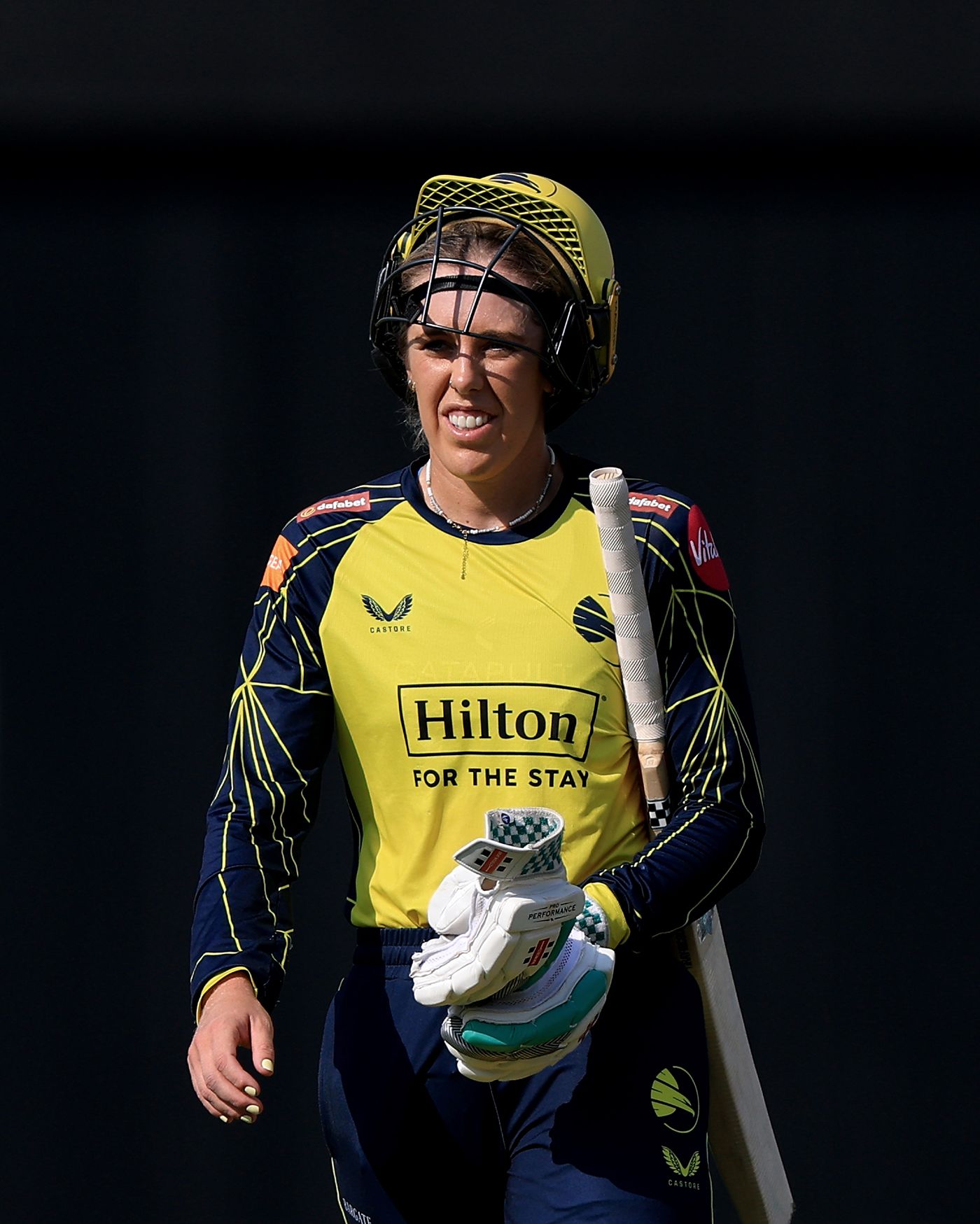 Georgia Adams pauses for breath during her half-century
