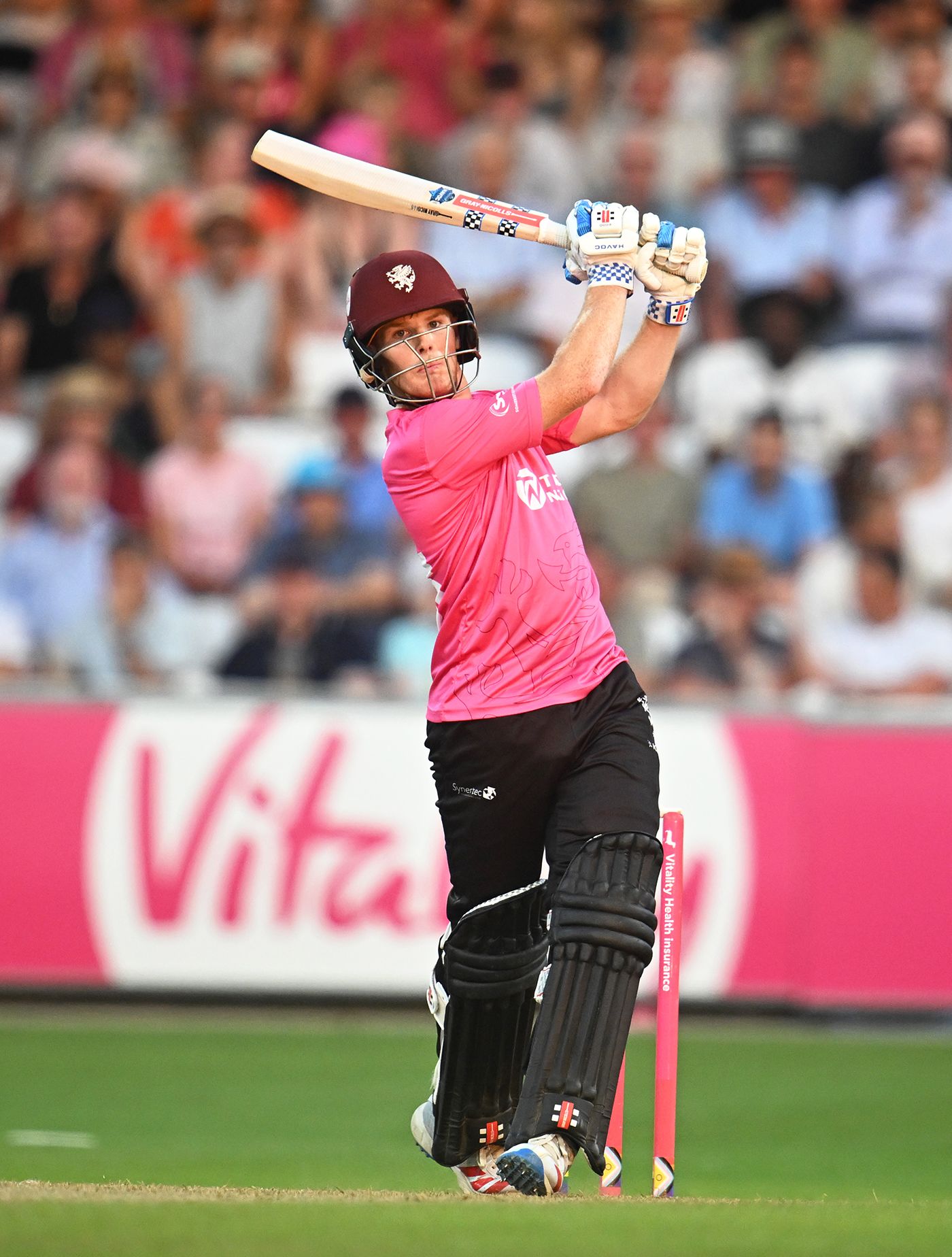 Thomas Rew smacked 46 off 20 balls