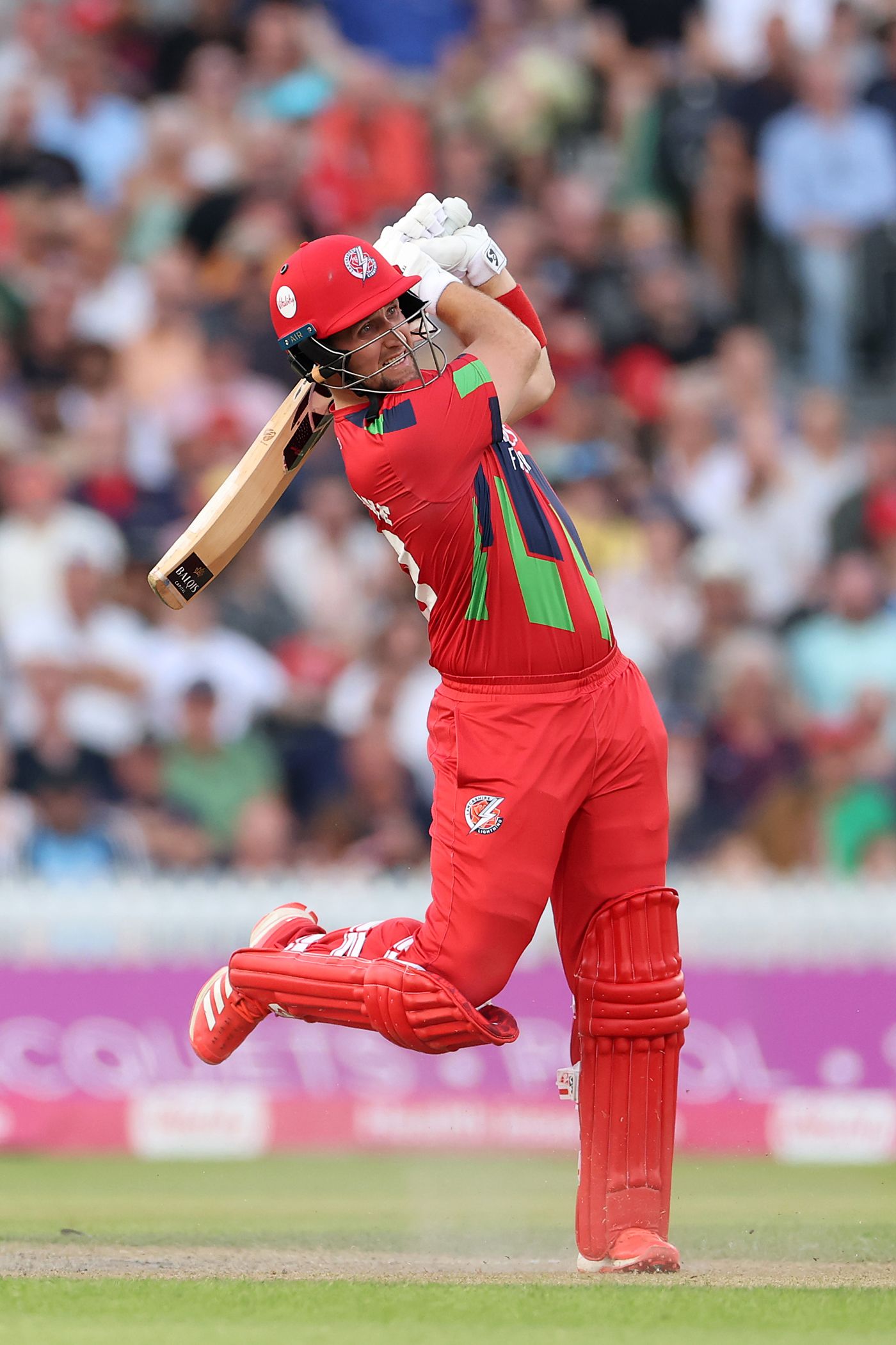 Liam Livingstone smashed four fours and four sixes in his 60 from 39