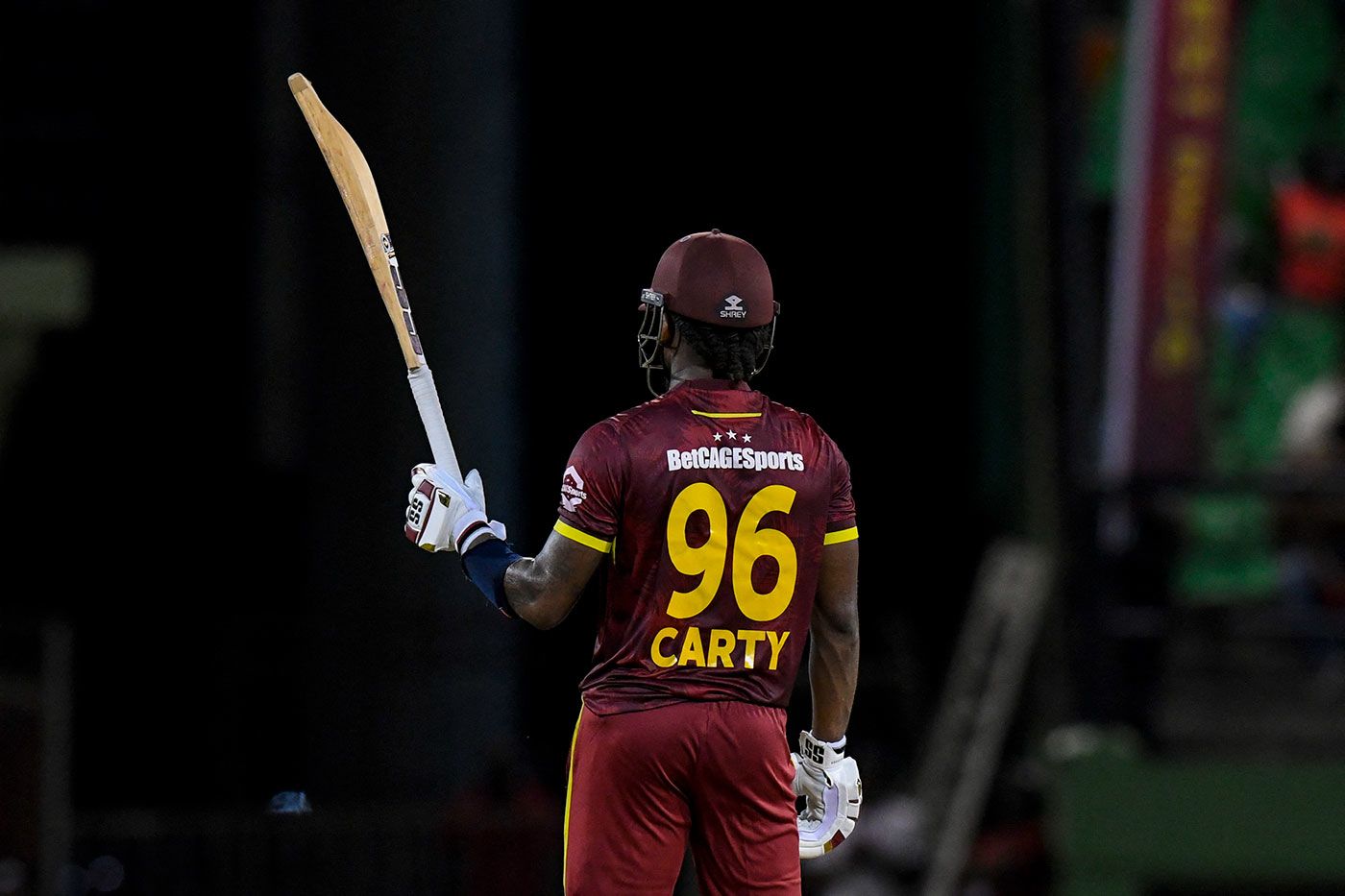 Keacy Carty brings up his half century