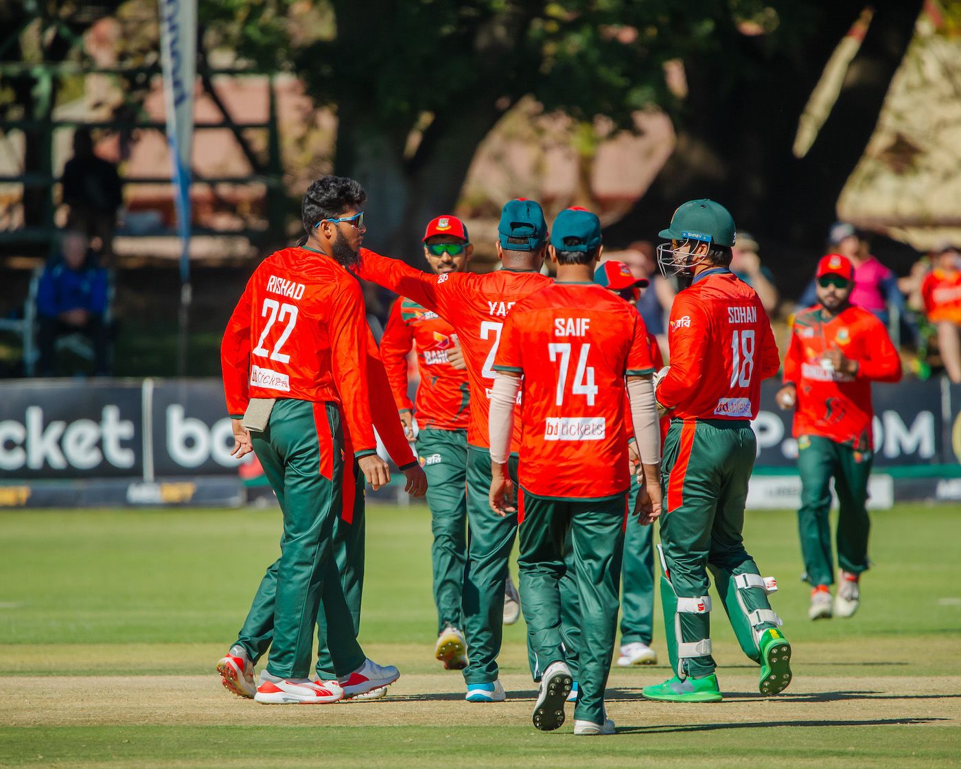 Rishad Hossain picked up key wickets in the middle overs