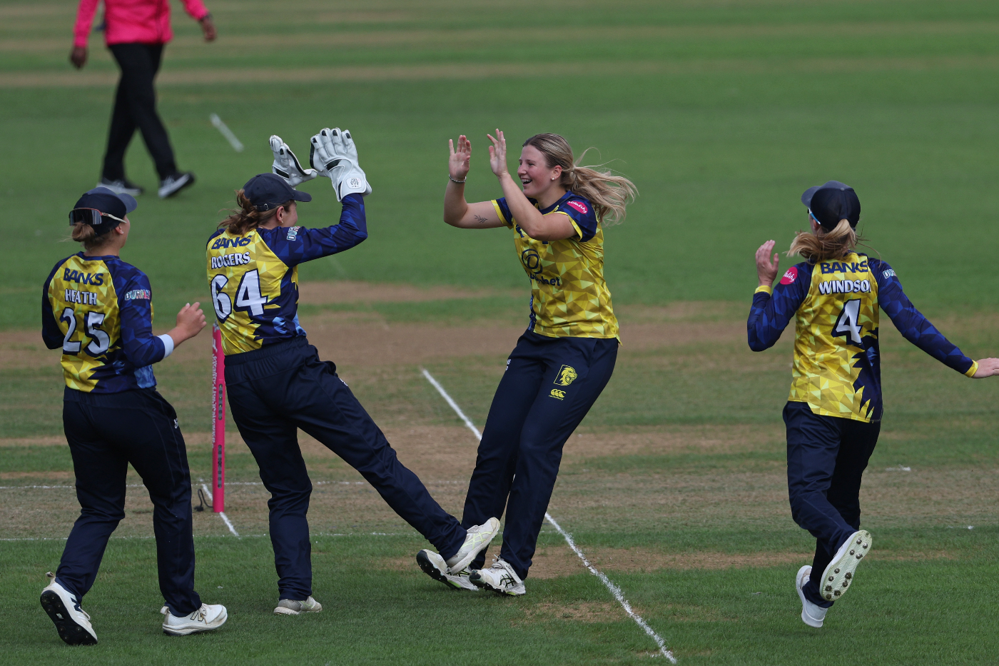 Trudy Johnson struck the first blow for Durham