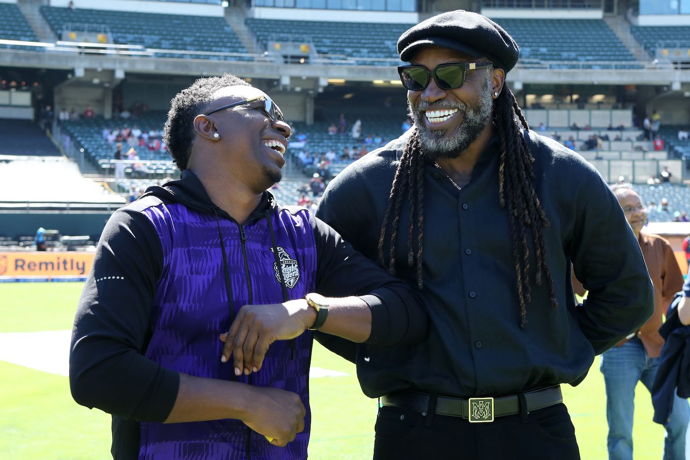 Dwayne Bravo and Chris Gayle were in the house