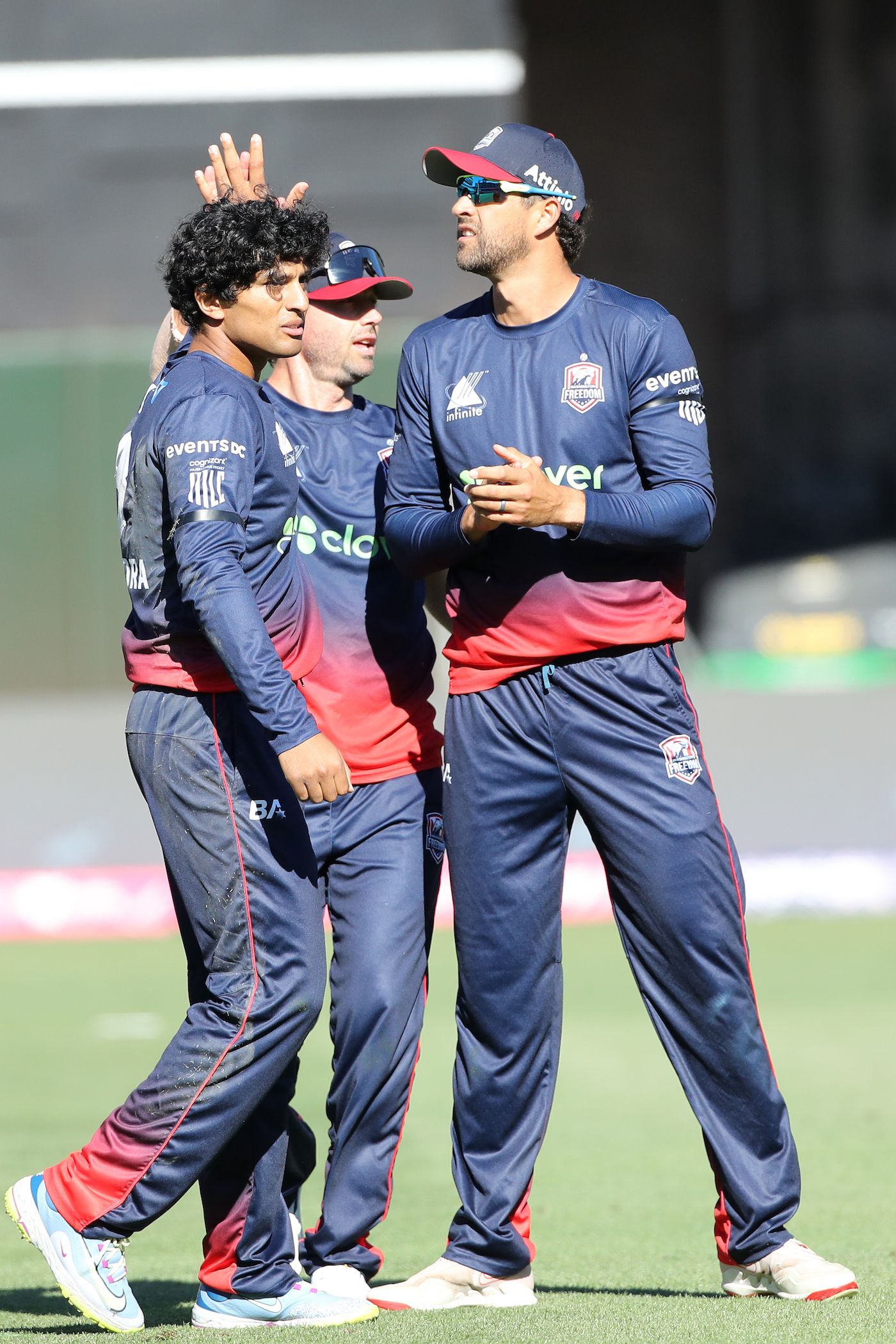 Rachin Ravindra took two in the 12th over