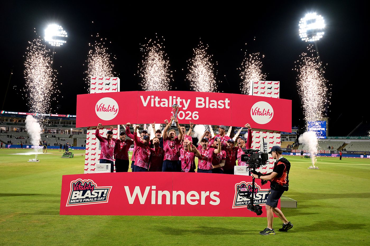 Northants celebrate their third T20 title