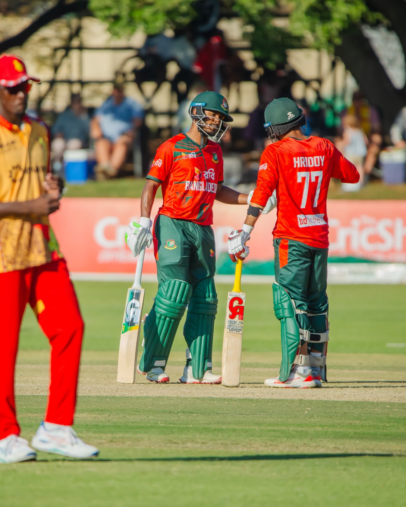 Tanzid Hasan and Towhid Hridoy shared a 63-run stand