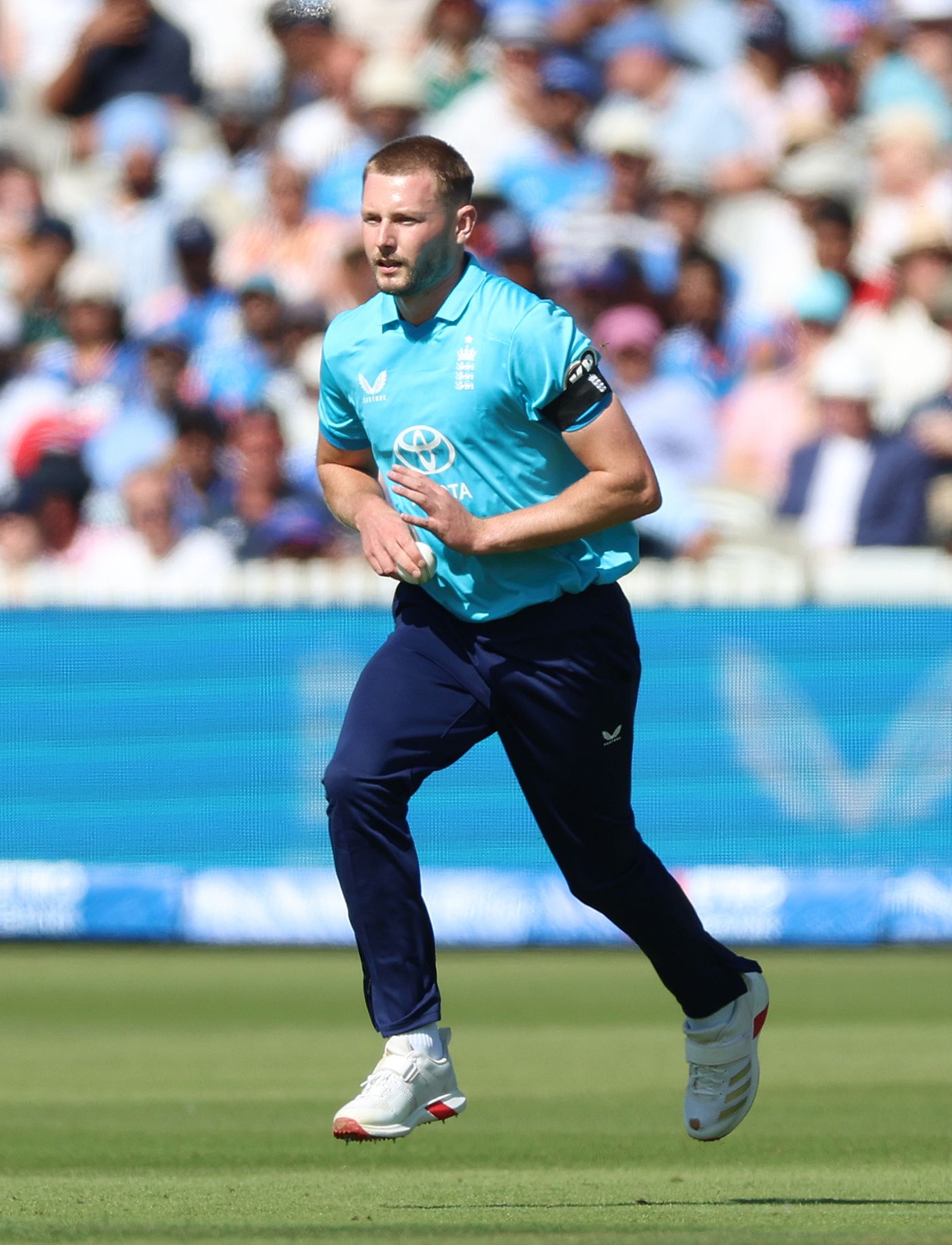 Gus Atkinson bowled at a quick pace throughout