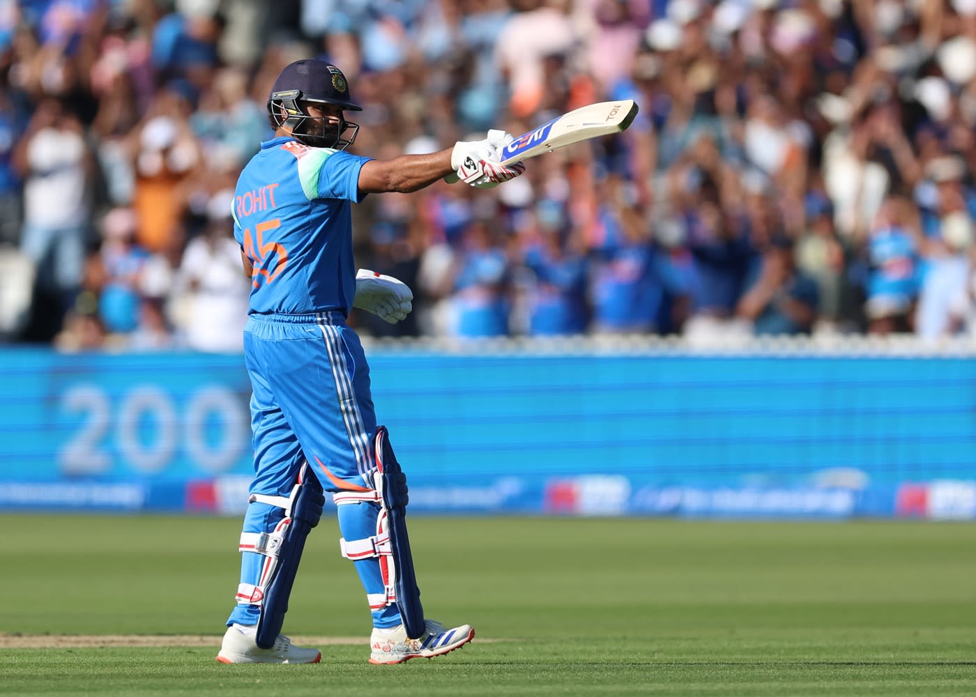 Rohit Sharma got to his century in 84 balls