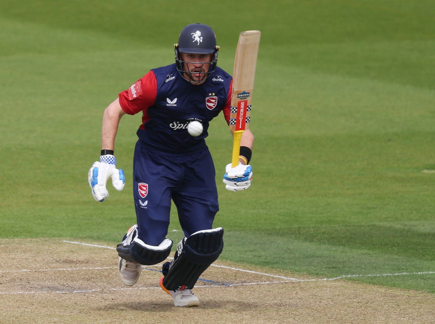 Harry Finch pushes into the off side