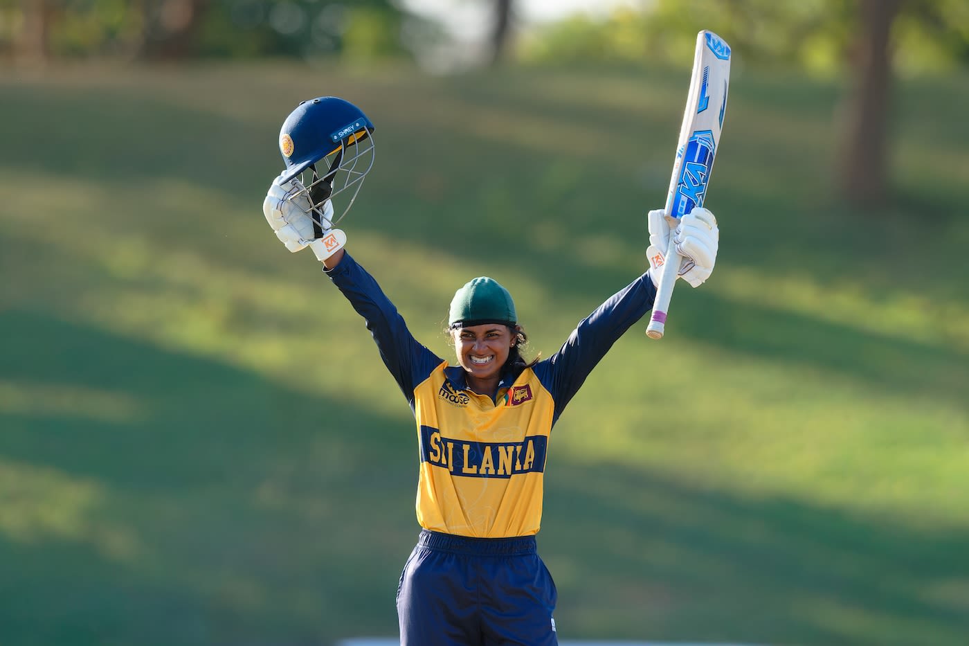 Harshitha Samarawickrama's hundred took Sri Lanka home 
