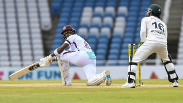 Hodge leads WI's progress on truncated first day