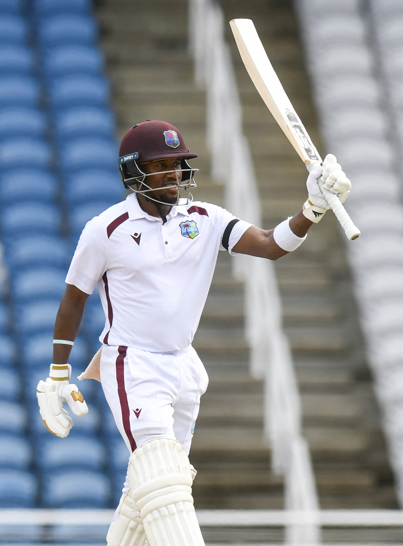 Kavem Hodge notched up a composed half-century before tea