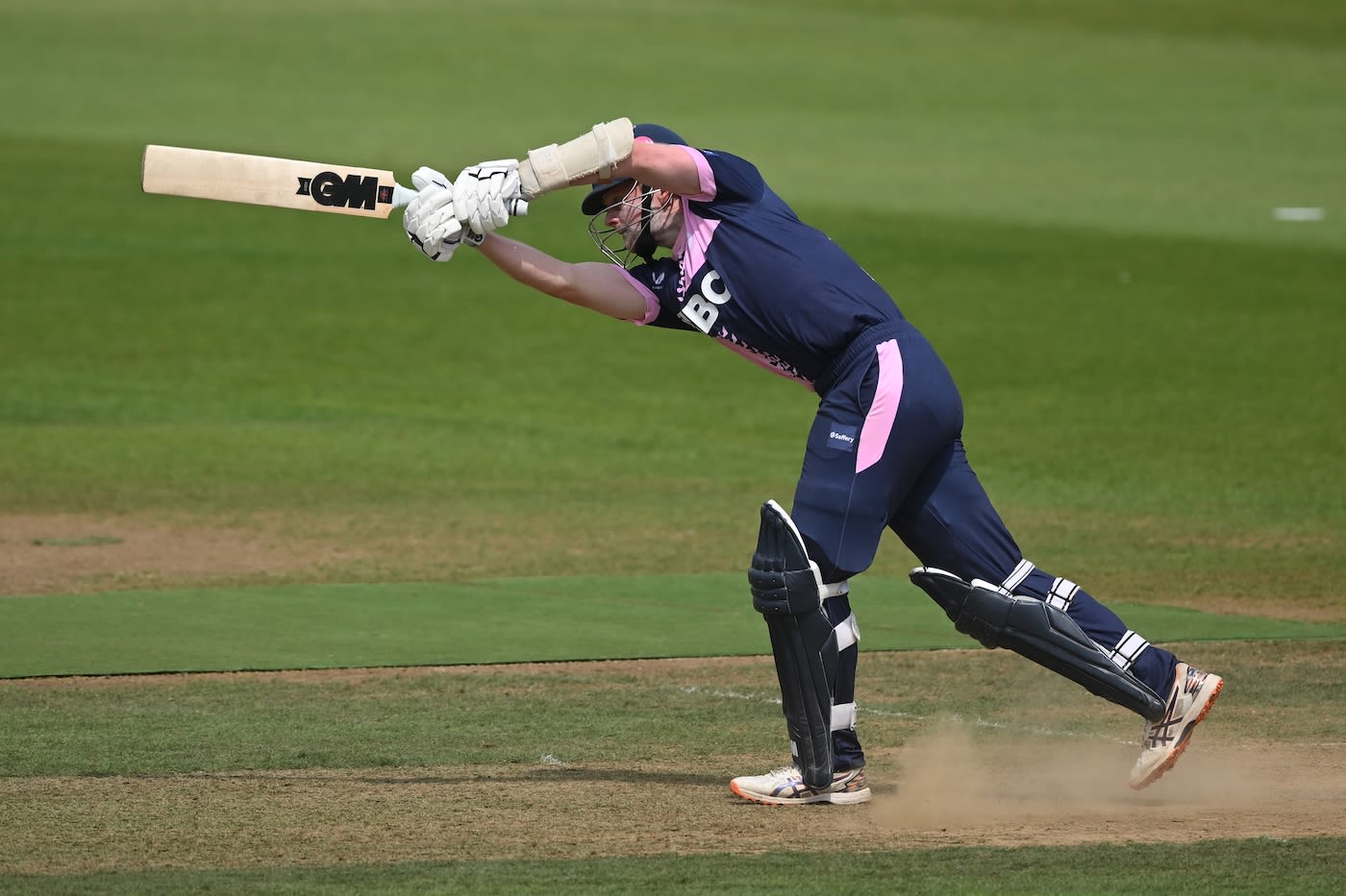 Josh De Caires drives down the ground