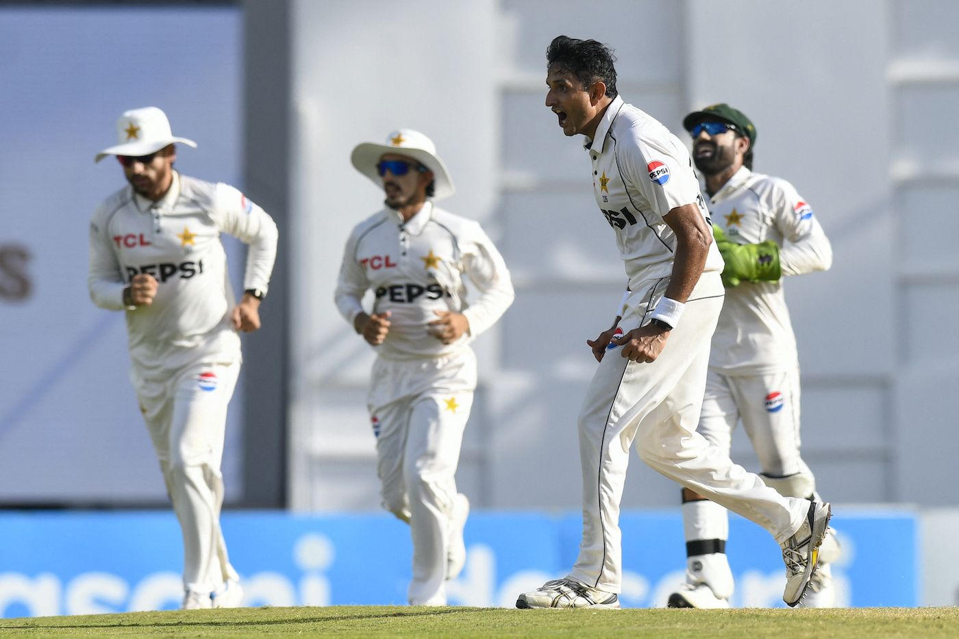 Mohammad Abbas was pumped after getting Justin Greaves